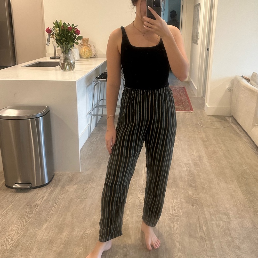 Brandy Melville striped flowy pants